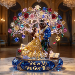 Fairy Tale Dancing Couple Acrylic Plaque - Personalized Gifts For Couple 04tylu260526