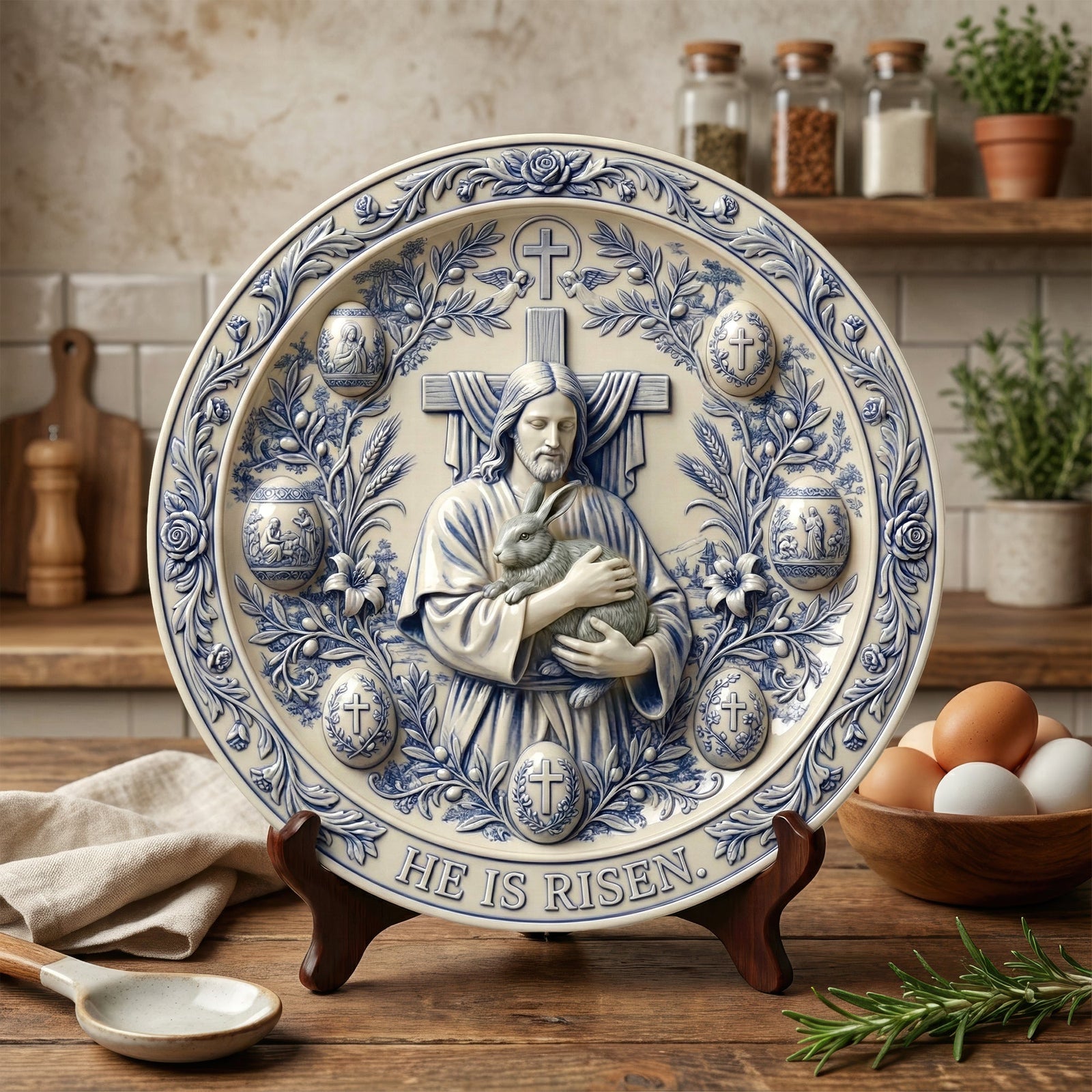 Faith Ceramic Plate Gifts For Christian 04PAQN130126