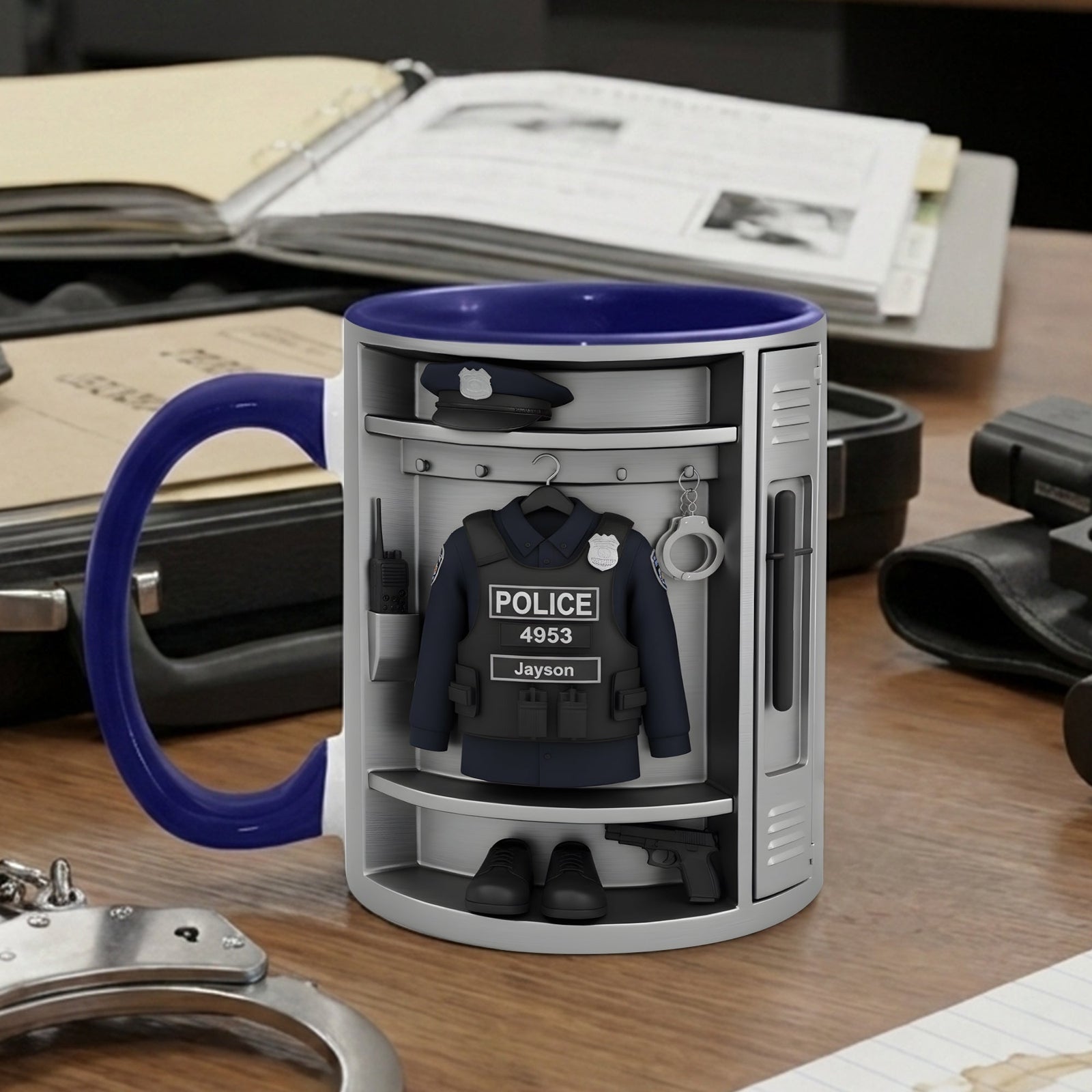 Police Coffee Accent Mug - Personalized Gifts For Police Officers 06kilu221225