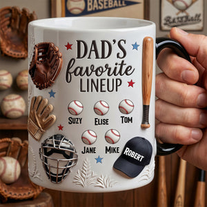 Baseball Dad Magic Coffee Mug - Personalized Gifts For Dad 03tydh240426