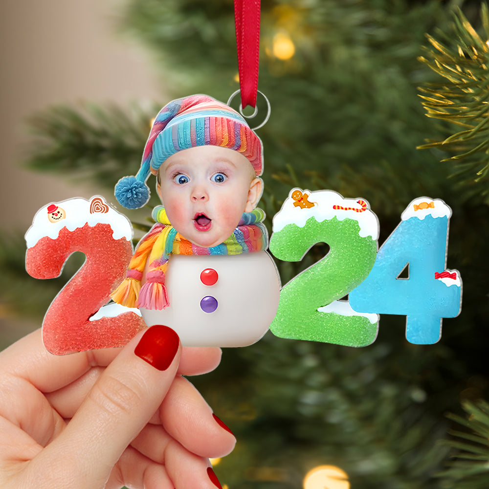 Custom Photo Gifts For Kids Christmas Ornament 01katn011124 Baby First Christmas - Ornament - GoDuckee