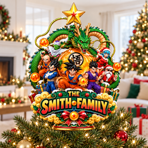 Legendary Family Christmas Tree Topper - Personalized Gifts For Family 09toqn191026