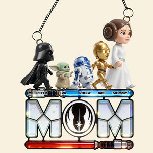 Warrior Mom Suncatcher Ornament - Personalized Gifts For Mom 01NADT040426