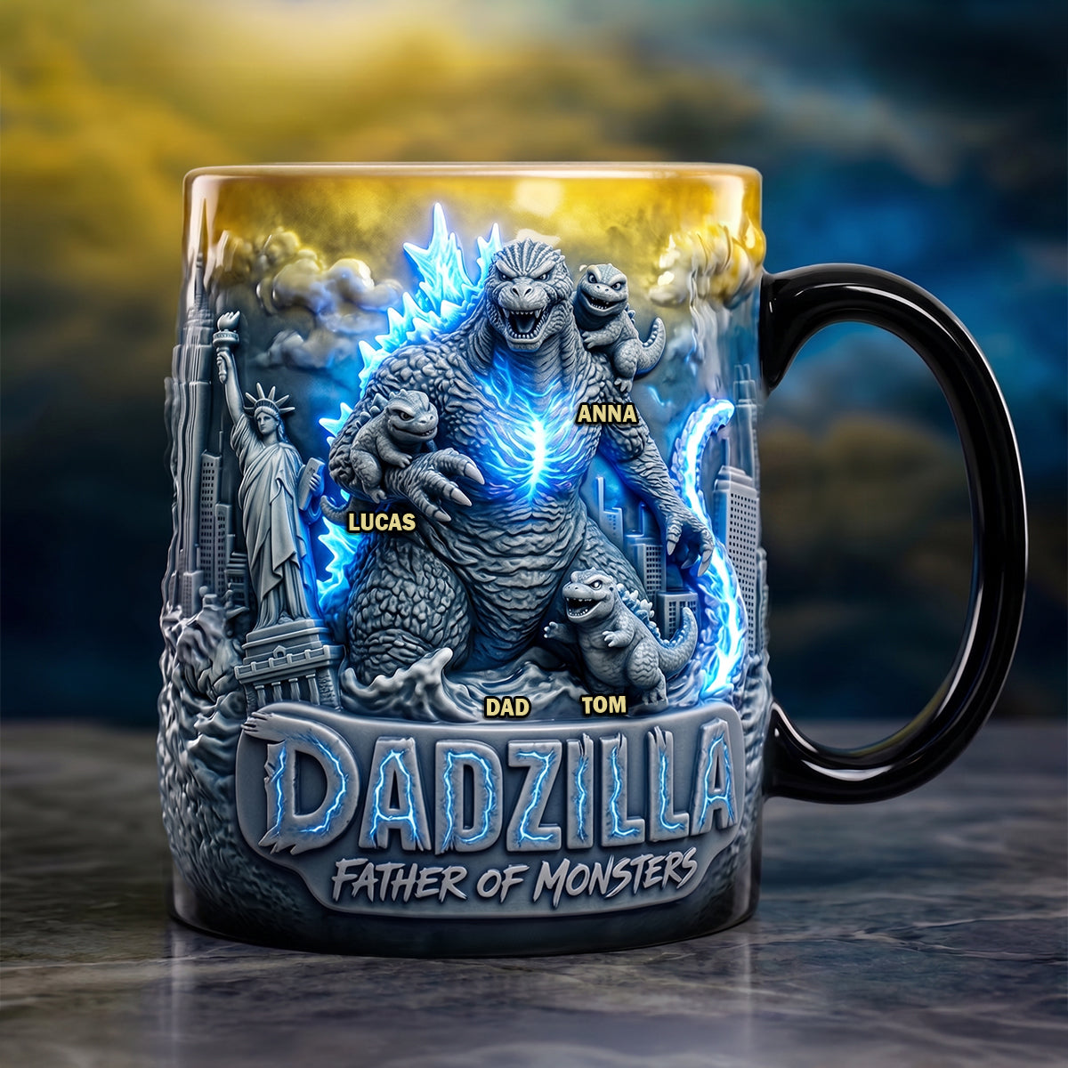 Arc Giant Creature Dad Magic Mug - Personalized Gifts For Dads 02qhdt160526