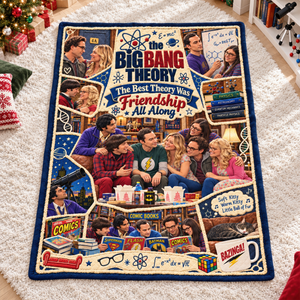 Science & Sitcom Friends Christmas Blanket - Personalized Gifts For TV Show Lovers 06TTQN081026