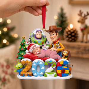 Little One's Christmas Adventure Ornament - Personalized Gift For Kids 06TYTN231026