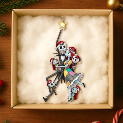 Spooky Playful Family Tree Ornament, Personalized Gifts For Family 03qhtn260925