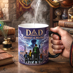 Fantasy Adventure Dad & Kids Heat Changing Mug - Personalized Gift  For Dads 05natn170426