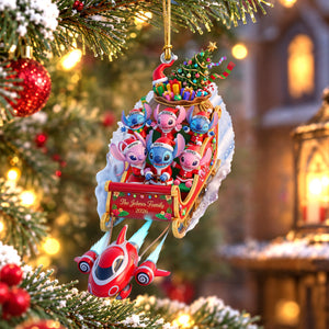 Mischievous Ride Family Ornament - Personalized Gifts For Family 02qhqn110926