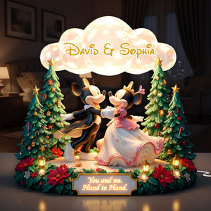 Dancing Couple Acrylic Light Box - Personalized Gifts For Couples 07PALU181125