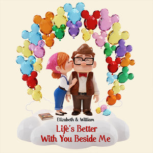 Life Is Better With You Beside Me Acrylic Light Box - Personalized Gifts For Couples 05todt291125