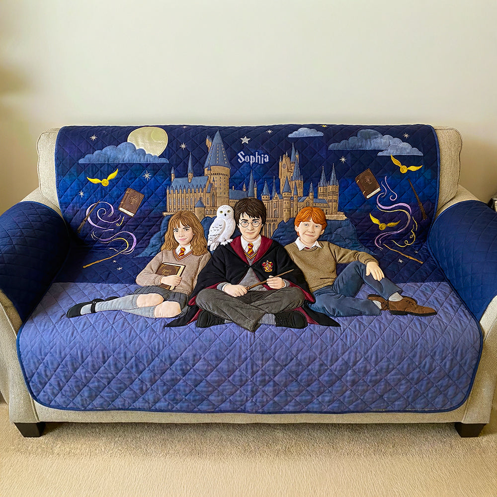Arcane Night Quilted Sofa Cover - Personalized Gifts For Fans 05NADT270126-Homacus
