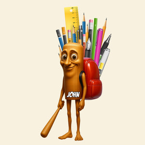 Kid Wooden Pen Holder - Personalized Gifts For Kid 02OHDT260725