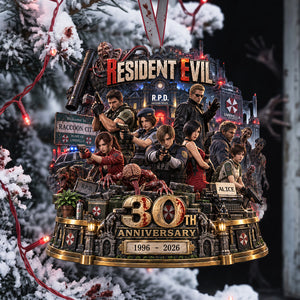 30th Anniversary Survival Horror Ornament - Personalized Christmas Gifts 04NATA180926