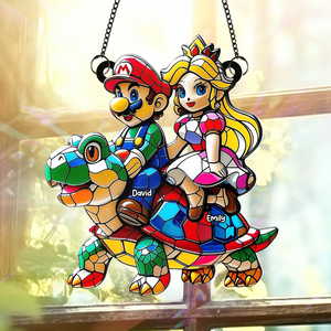 Personalized Gifts For Couple Suncatcher Ornament, Game Fans 01TGPU100725