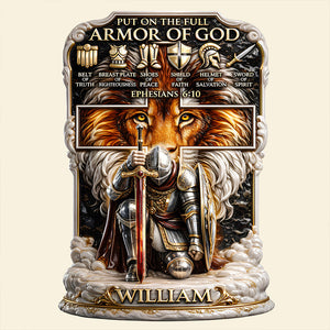 Armor of God – Acrylic Plaque Personalized Gifts For Christian 02HUDT120126