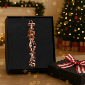 American Football Alphabet Acrylic Ornament, Personalized Christmas Gifts 02huta251025