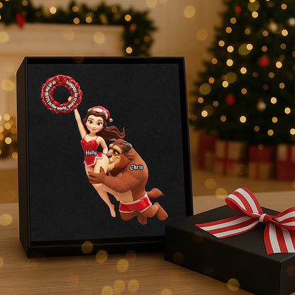 Personalized Gifts For Christmas, Naughty Couple Acrylic Ornament 01ohta081025