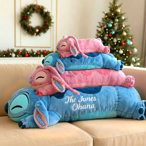 Cute Lazy Family Shaped Pillow, Personalized Gifts For Family 02qhtn151225