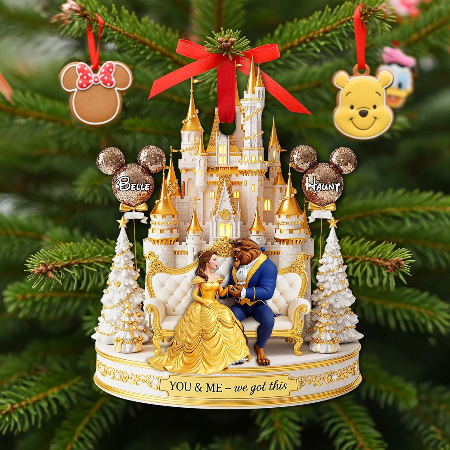 Timeless Tale Couple Ornament - Personalized Christmas Gifts For Couple 06OHLU180825
