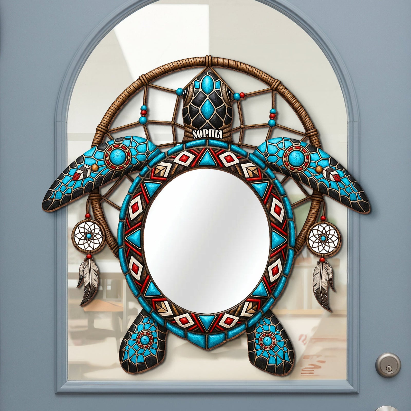 Sea Turtle Personalized Holiday Gifts For Native Mirror 04natn290725
