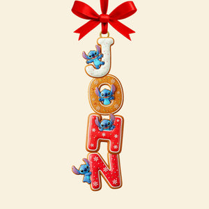 Gingerbread Custom Name Alphabet Ornament - Personalized Gift For Christmas 02NAQN251025