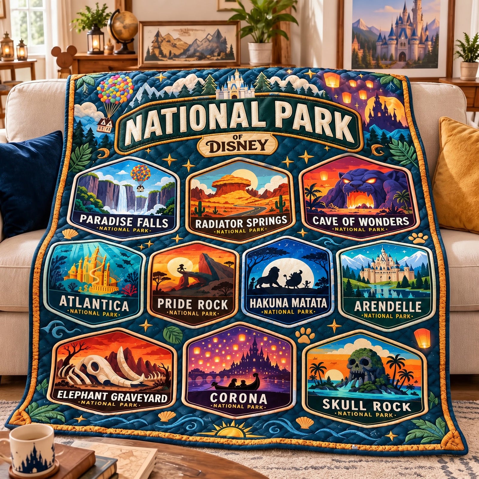 National Park Of Storybook Blanket - Personalized Gifts 02nalu061026
