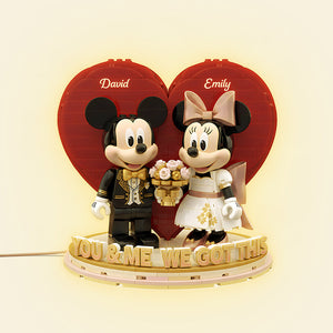 Married Couple Custom Shape Acrylic Light Box - Personalized Gifts For Couple 03pgta271125