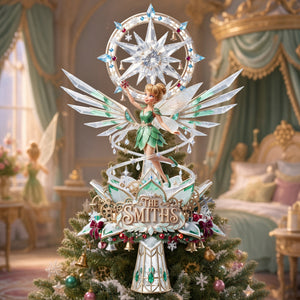 Winter Fairy Acrylic Christmas Tree Topper -  Personalized Gifts For Christmas 02halu020926