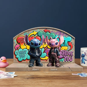 Cute Hiphop Couple Plaque - Personalized Gifts For Couple 04toqn191225