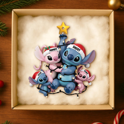 Fun Mischievous Alien Family Christmas Ornament Personalized Gifts For Family 01qhtn170925