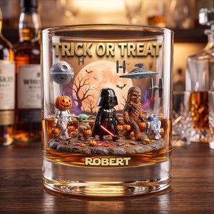 Cosmic Halloween Round Glass - Personalized Gifts 02TYDT310726