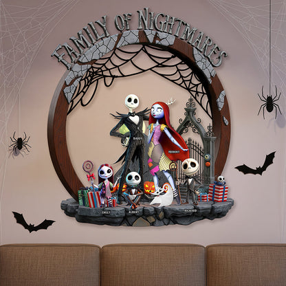 Horror Family Wood Sign - Personalized Halloween Gifts For Family 01ohqn250825