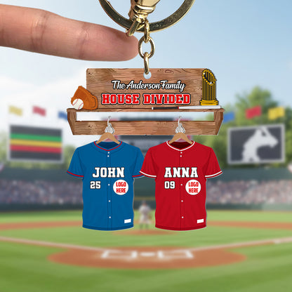 Custom Baseball Team Personalized Gifts For Family Keychain 02hutn090725