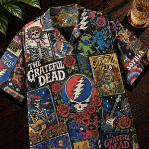 Grateful Dead Psychedelic Eclectic Melody Hawaiian Shirt - Personalized Gifts For Rock Lovers 03qhqn030726