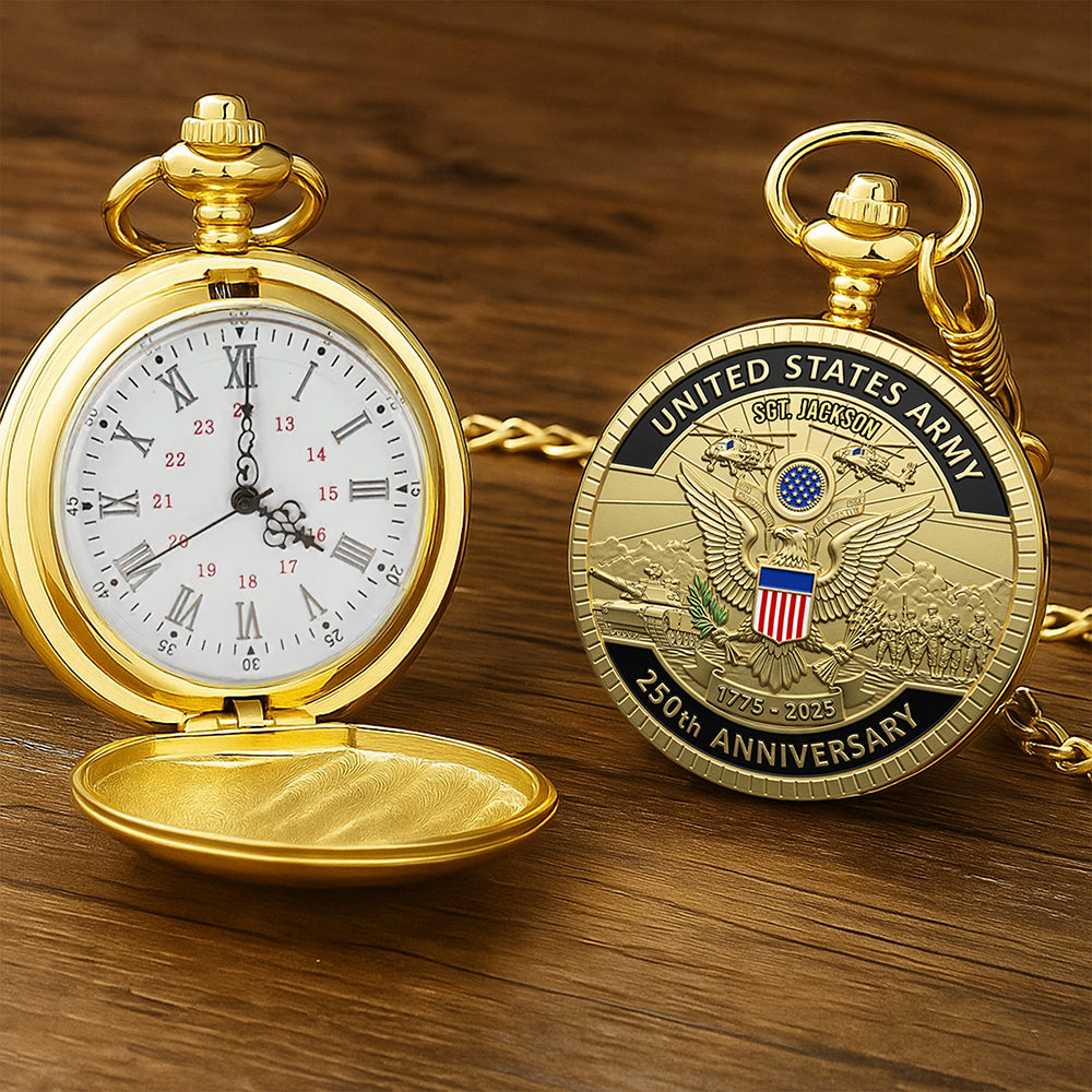 Anniversary Pocket Watch - Personalized Gifts For Soldier 04naqn020725