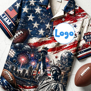 Proud American Hawaiian Shirt - Personalized Gifts For Sport Lovers 04pata090626