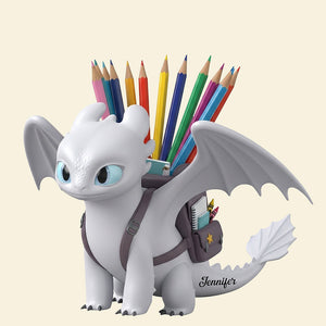 Mythical Creature Wooden Pen Holder – Personalized Gifts For Fantasy Fans 01tgqn290725
