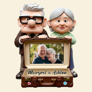 Romantic Old Couple Fridge Magnet Custom Photo Gifts For Couple 04PGDT181125