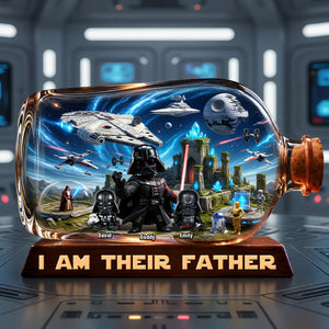 Fearless Cosmic Dad Acrylic Plaque - Personalized Gifts For Dads 03TOQN140526