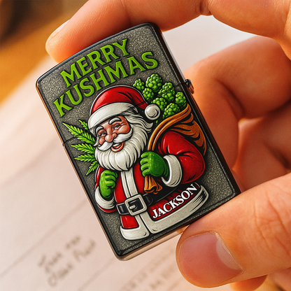 Santa’s Chill Time Lighter - Personalized Christmas Gift For Stoners 02TOLU120825