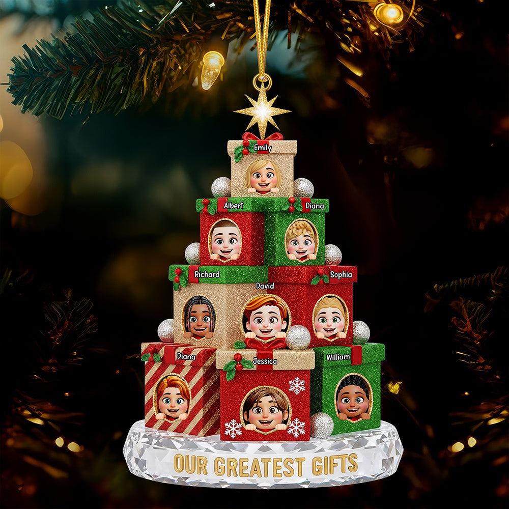 Our Greatest Gifts Christmas Ornament – Personalized Gifts for Grandparents 01qhqn061025-Homacus