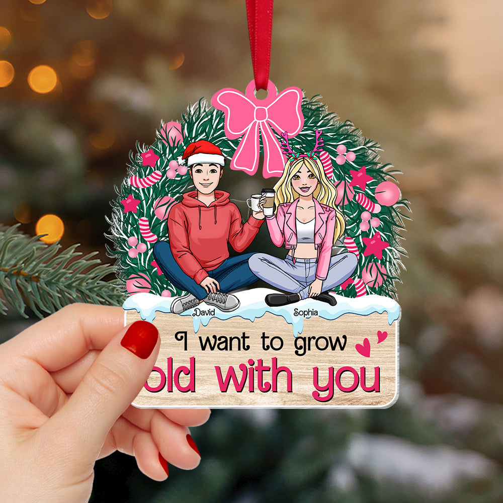 Personalized Gifts For Couple Christmas Ornament 01xqtn161024hh - Ornament - GoDuckee