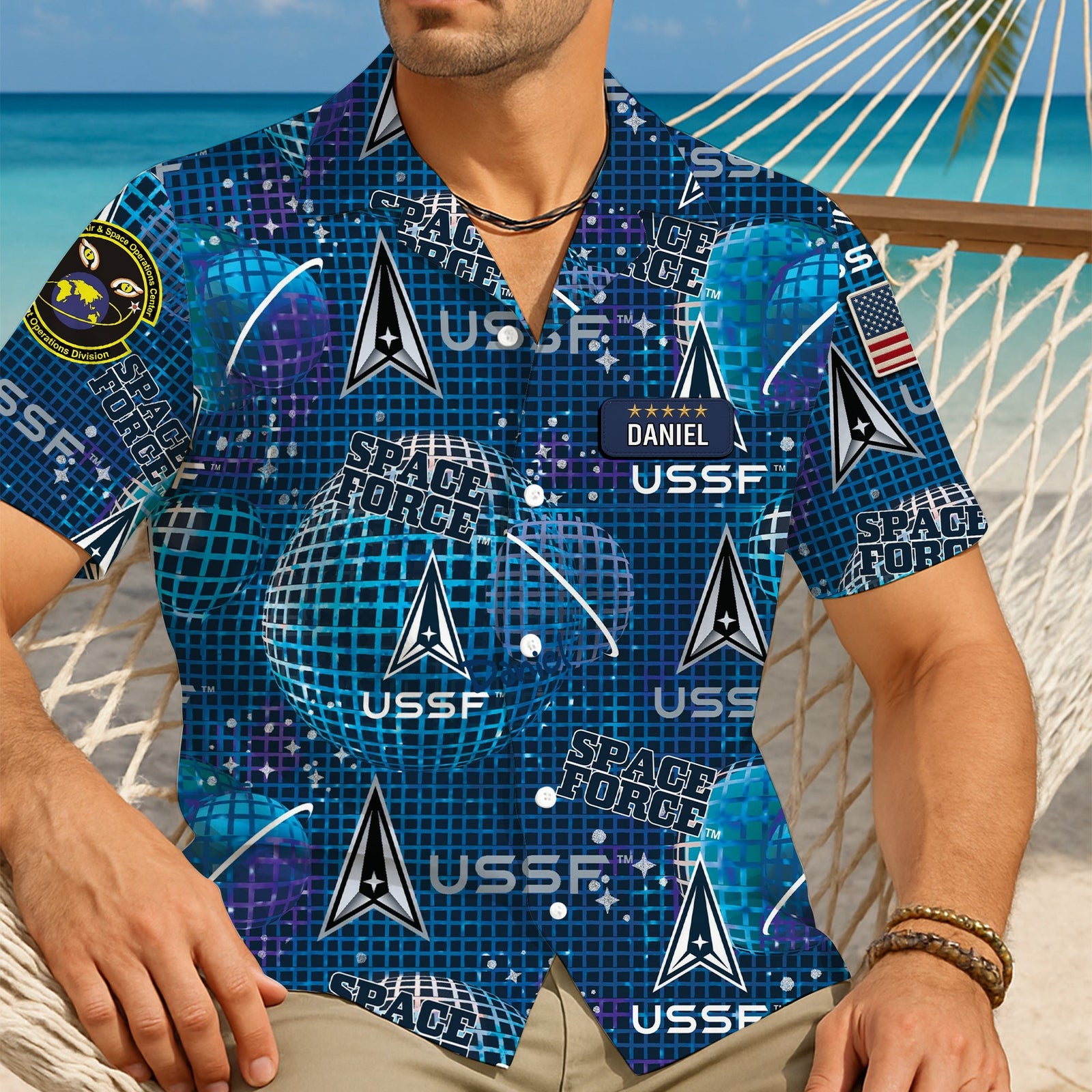 Outer Space Command Hawaiian Shirt - Personalized Military Logo Gifts For Veteran 02HULU210625