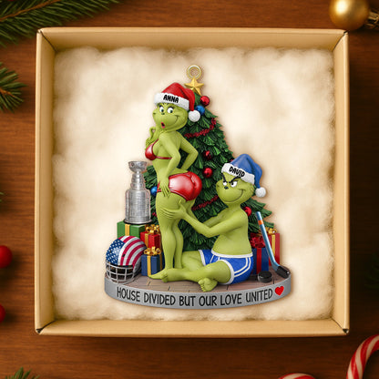 Personalized Funny Gifts For Ice Hockey-loving Couple Christmas Ornament 02hutn250925