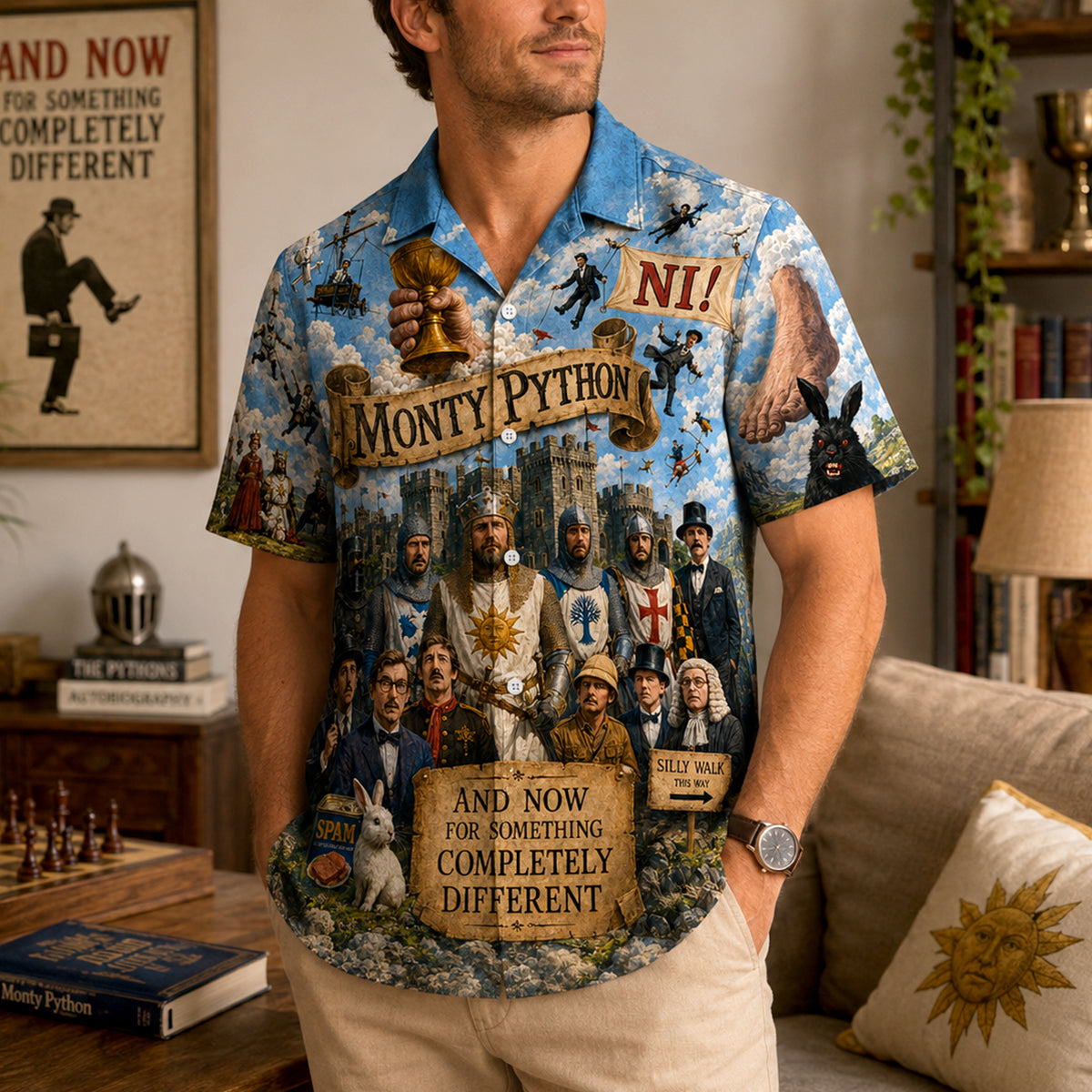 Vintage Sketch Comedy Hawaiian Shirt - Personalized Gifts 04NADH140726
