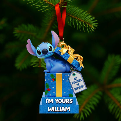 Funny Alien Couple Ornament - Personalized Christmas Gift For Couples 01HYLU230925