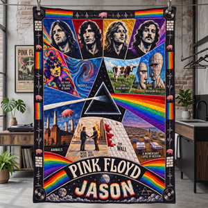Pink Floyd Music Blanket  - Personalized Gifts For Music Lovers 04HATA081026