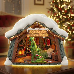 Naughty Green Monster Couple Acrylic Light Box - Personalized Gifts For Couples 03OHQN311025