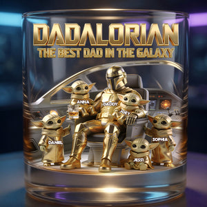 Legendary Space Dad Round Glass - Personalized Gifts For Dads 01PGLU300426